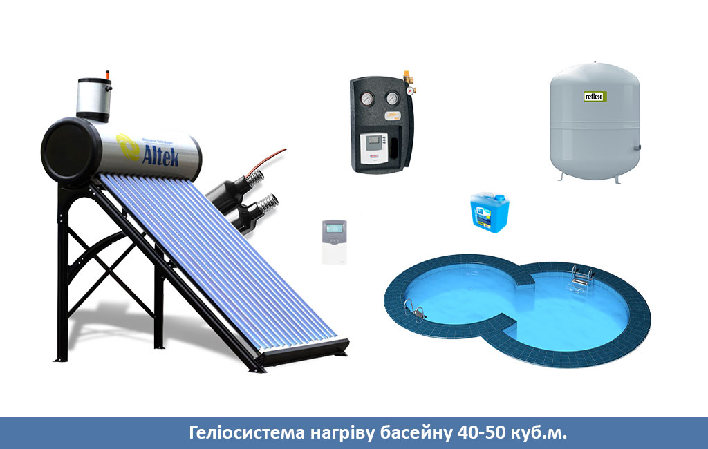 солнечный коллектор для нагрева воды 50-40