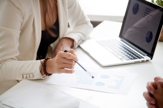 Analyzing new marketing plan and sales