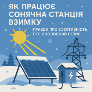Як працює сонячна станція взимку: правда про ефективність СЕС у холодний сезон